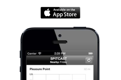 Download the Spitcast iPhone App